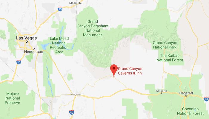 Grand Canyon Caverns Road Map